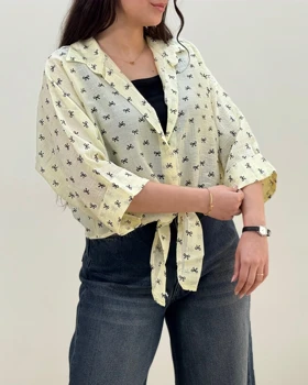 شومیز گره‌ای پاپیون