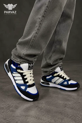 کتانی مردانه آدیداس مدل ZX750 _ سفید آبی