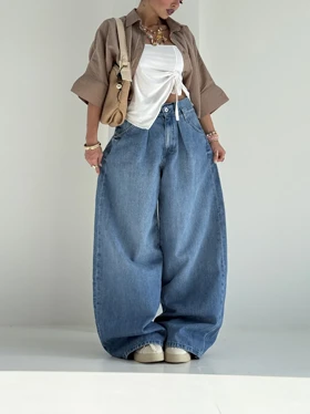 شلوار جین بگ ZARA ORIGINAL