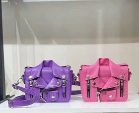 کیف دوشی کت چرمی - دست دوز