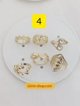 انگشتر پکی مینیمال زنانه استیل