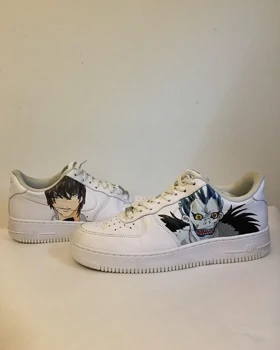 کفش اسپرت death note کاستوم کتانی انیمه دث نوت ایرفورس نایک nike air force کد 79782