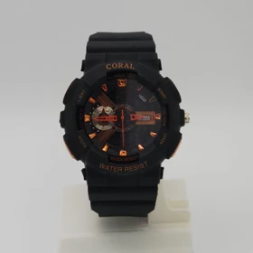 ساعت مچی مردانه کورال Coral CR9663G دوزمانه طرح ساعت مچی جی‌شاک