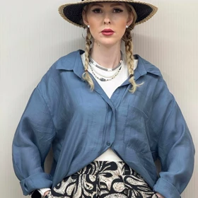 شومیزبیسیکktn (ابی نفتی)