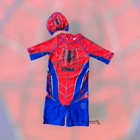 مایو سرهمی پسرانه طرح اسپایدرمن