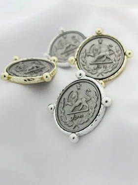 گوشواره سکه دو ریالی