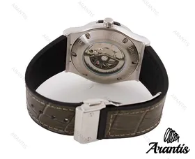 ساعت مردانه هابلوت اتوماتیک تک موتوره نقره ایm-7304
