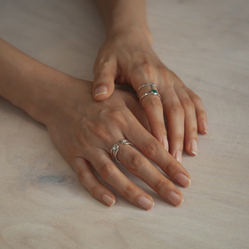 انگشتر تریو نقره _ Trio Ring