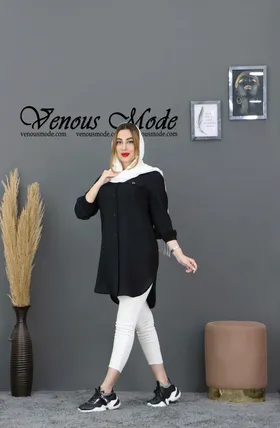 مانتو جلوبسته دوجیب