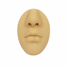 پیرسینگ تک نگین بینی فیک بدون سوارخ