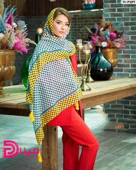 شال توپ توپی رنگی نخی