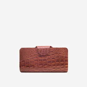 کیف پول کتی چرم مردانه مدل kj018 (عسلی کرو)