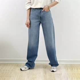 شلوار جین نیم بگ 1008213