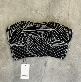 کراپ Black satin