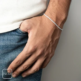دستبند نقره مردانه