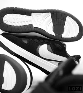 کفش کتانی مردانه مشکی سفید NIKE AIR JORDAN