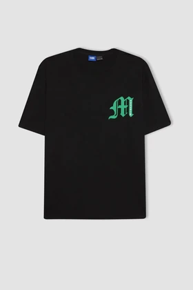 تیشرت DeFactoFit NBA Milwaukee Bucks Oversize Fit Crew Neck T-shirt B3910AX24SP