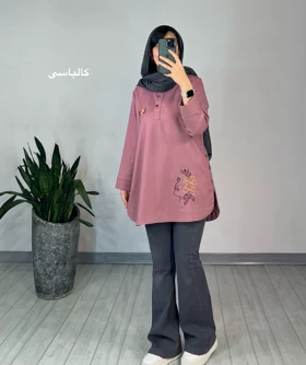 مانتو جلو بسته سپیدار(ایراد دار)