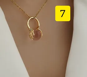 گردنبند زنانه استیل طرح طلا