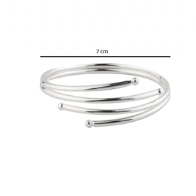 بنگل زنانه فشن آبکاری نقره