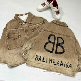 ست دو تیکه دخترانه کت جین و بلوز