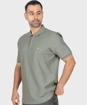 تیشرت نیم زیپ مردانه ساده 0592