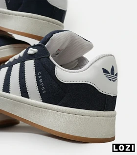 کفش کتانی مردانه و زنانه سرمه ای سفید ADIDAS Campus