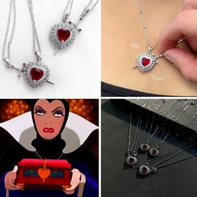 ست گردنبند قلب و شمشیر