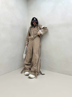 ست کت و شلوار کتان LOVE