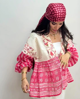 مانتو هندی ژاکارد