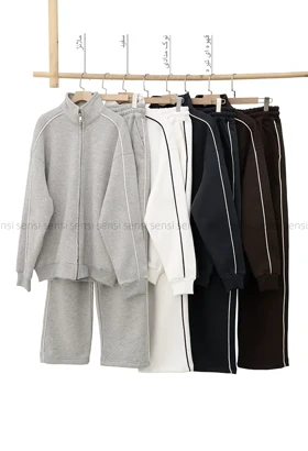 ست مردانه سویشرت شلوار گرم دارکد20000045