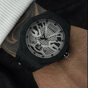 ساعت مچی ضد آب مردانه پیاما استخری طرح هابلوت سفید