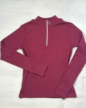 بلوز نیم زیپ کد 1400158