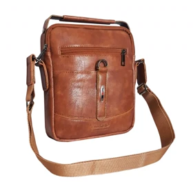 کیف رودوشی چرمی گوگانا مدل GOOGANA - GOOG920 (عسلی)