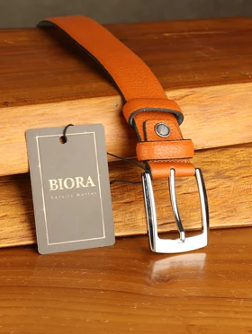 کمربند مردانه بیورا مدل چرم طبیعی میخی کد k100