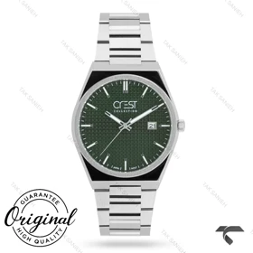 ساعت کرست مردانه 6380-3 صفحه سبز Crest-11072-G
