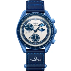 ساعت امگا سواچ ماموریت به ماه سرمه ای u-3276