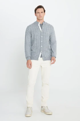 ژاکت کش باف پشمی مردانه اورجینال آلتین ییلدیز کلاسیک altinyildiz-classics