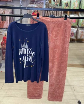 لباس راحتی طرح فانتزی سایز نرمال سیاه اینجه کد52537