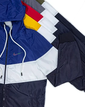 سویشرت مردانه بادگیر بارانی مدل نایک رنگ سرمه ای سفید قرمز کد 47520