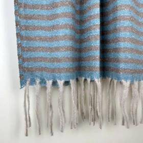 شال پاییزه موهر حوله‌ای راه راه عرضی 20523