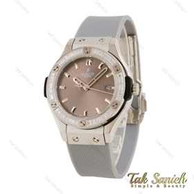 ساعت هابلوت زنانه طوسی دورنگین Hublot-5638-L