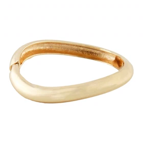 دستبند زنانه طرح بنگل مدل مستطیل منحنی