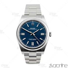ساعت رولکس اویستر پرپچوال مردانه نقره ای صفحه سرمه ای 104114