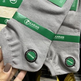 جوراب مچی ساده تک‌رنگ 1010 (طوسی)