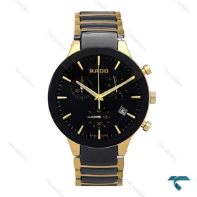 ساعت مردانه رادو CENTRIX طلایی مشکی کرنوگراف Rado-6937-G