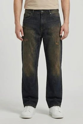 شلوار جین بگ مردانه سنگ شور با کیفیت SB155