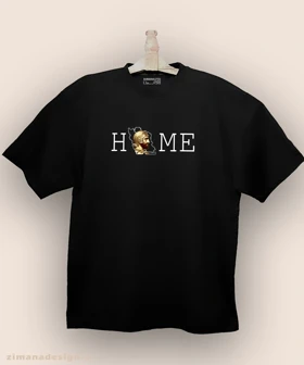 تیشرت لش مردانه و زنانه اصیل ایرانی طرح کوروش بزرگ ترکیب با HOME