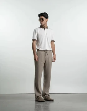 یکرو کشبافت قهوه ای