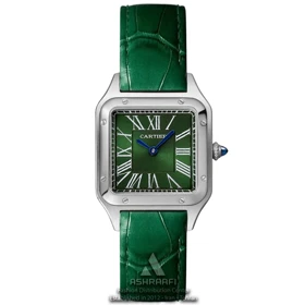 ساعت کارتیه زنانه سبز Cartier Santos-Dumont SG28
